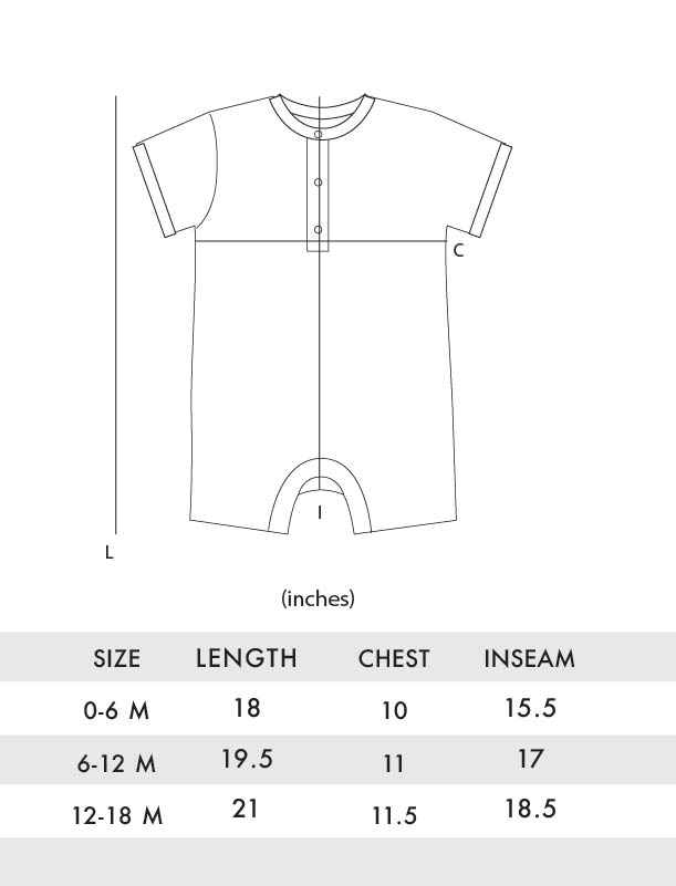 Cloud Short Sleeves Baby Romper
