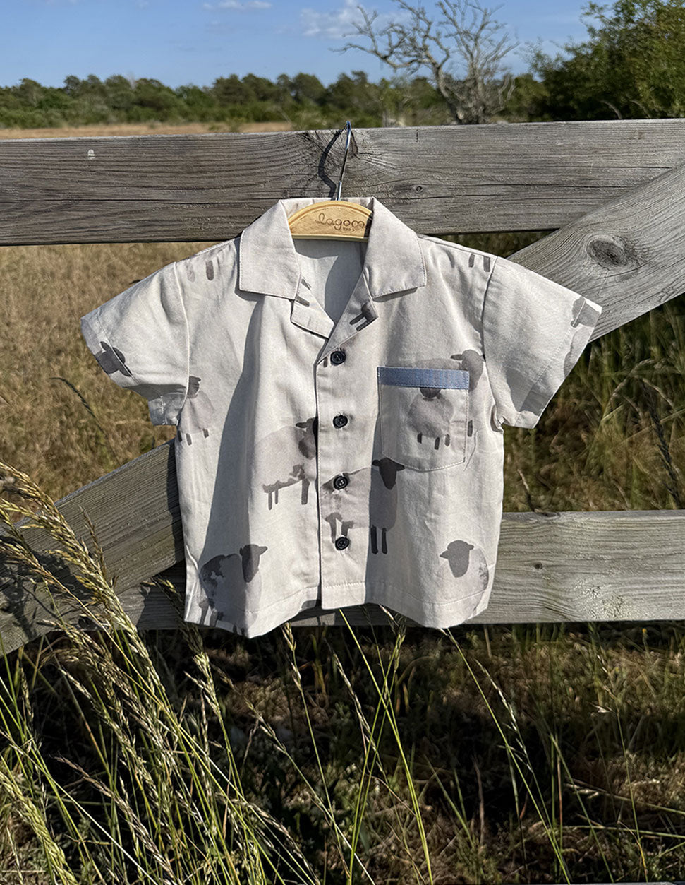 Farmhouse Short Sleeves  Hawaiian Boy Shirt