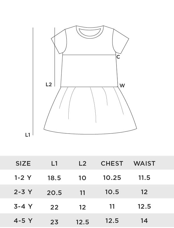 Happi Short Sleeves Girl Dress