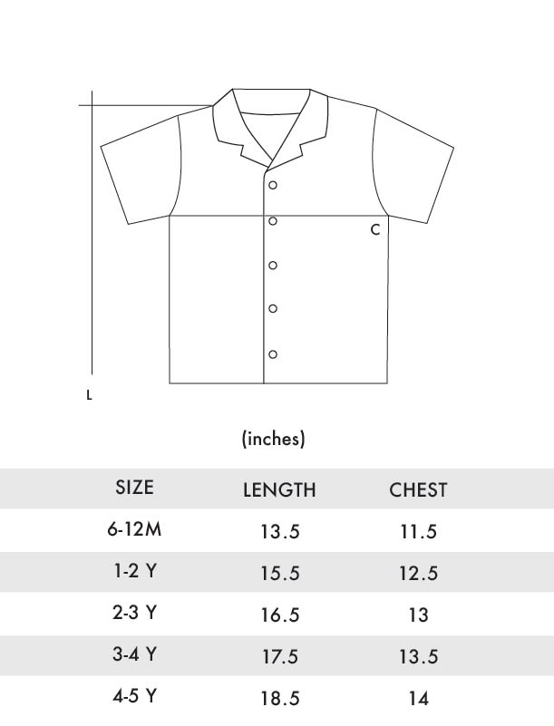 Farmhouse Short Sleeves  Hawaiian Boy Shirt