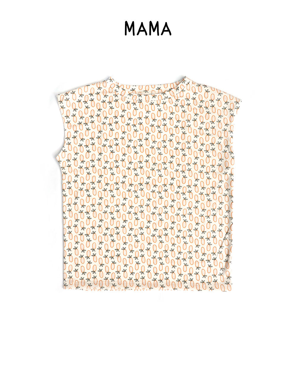 Pineapple MAMA Cap Sleeves Top