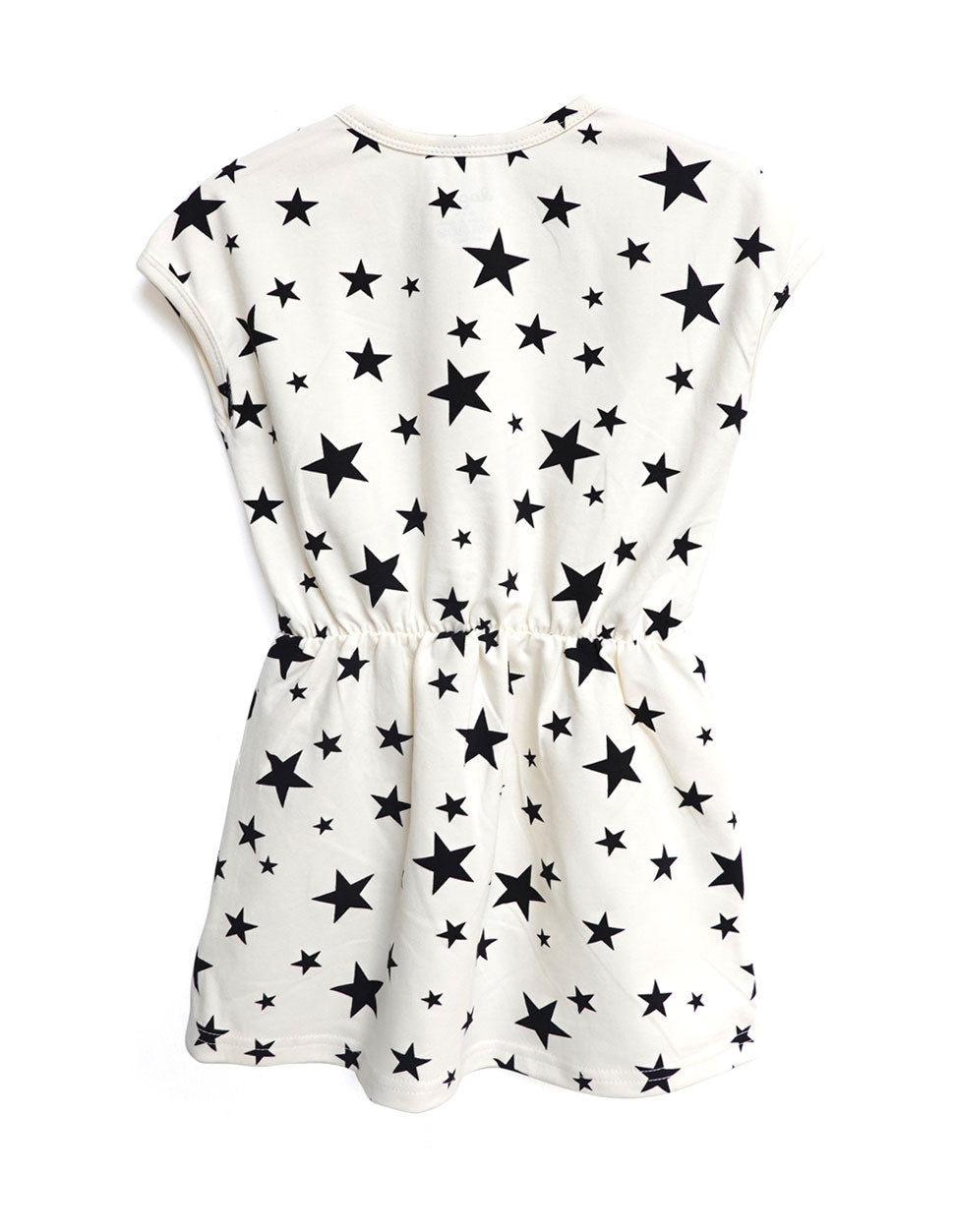 STARS Cap Sleeves Mid Gathered Girl Dress
