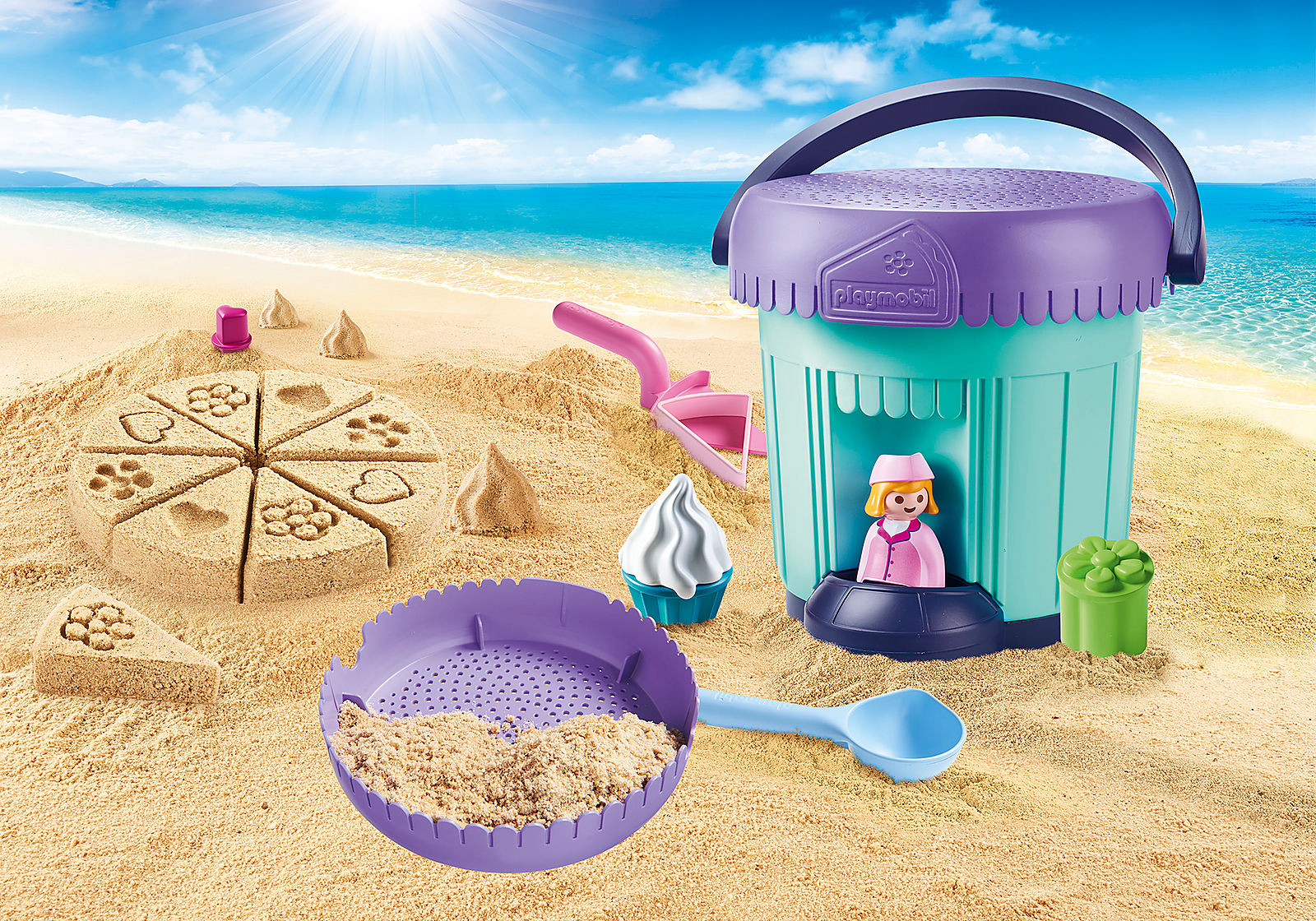 Playmobil 1.2.3 Sand Bakery Sand Bucket