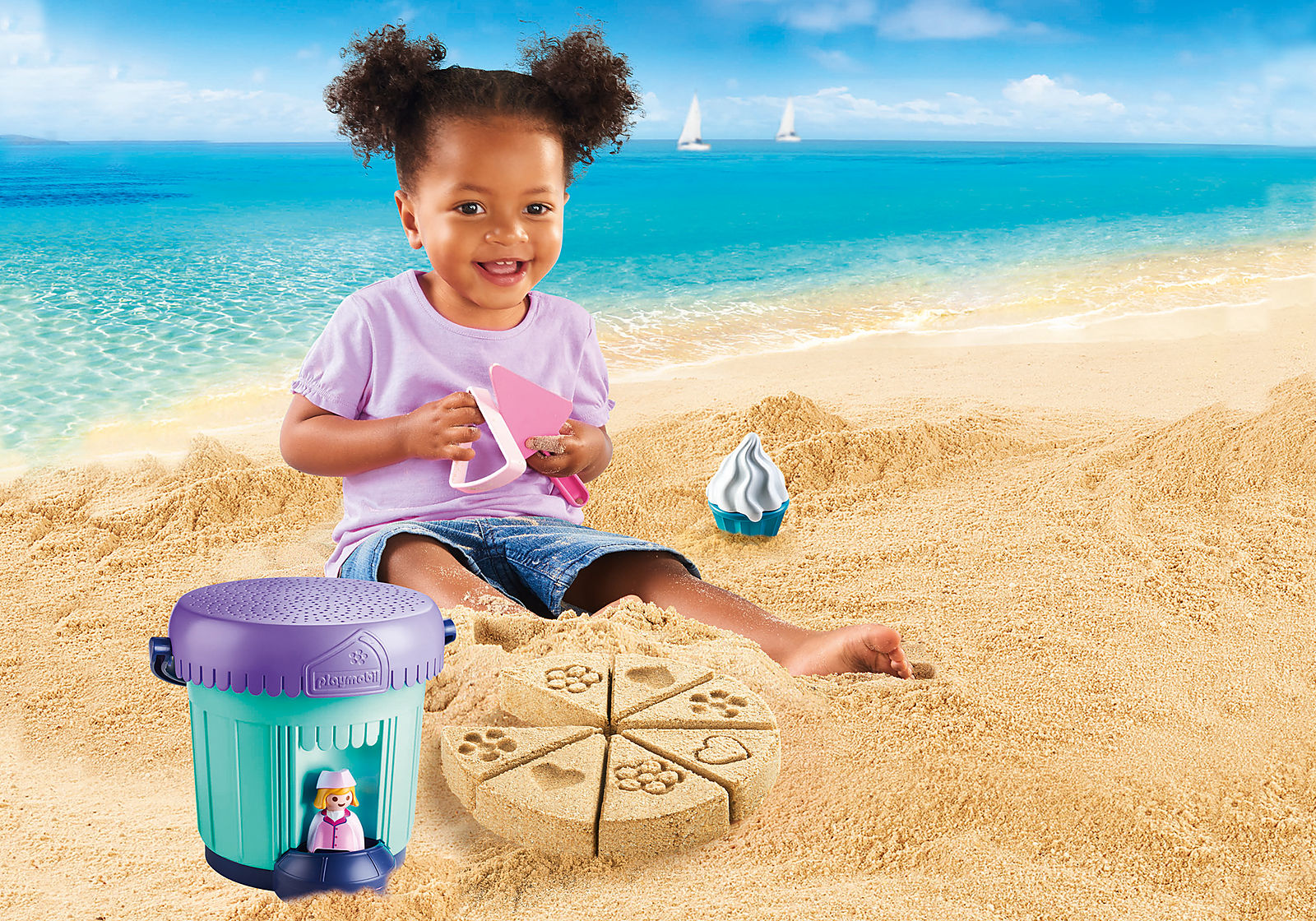 Playmobil 1.2.3 Sand Bakery Sand Bucket