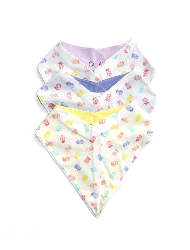 Cheerful Pineapple Bandana Bib