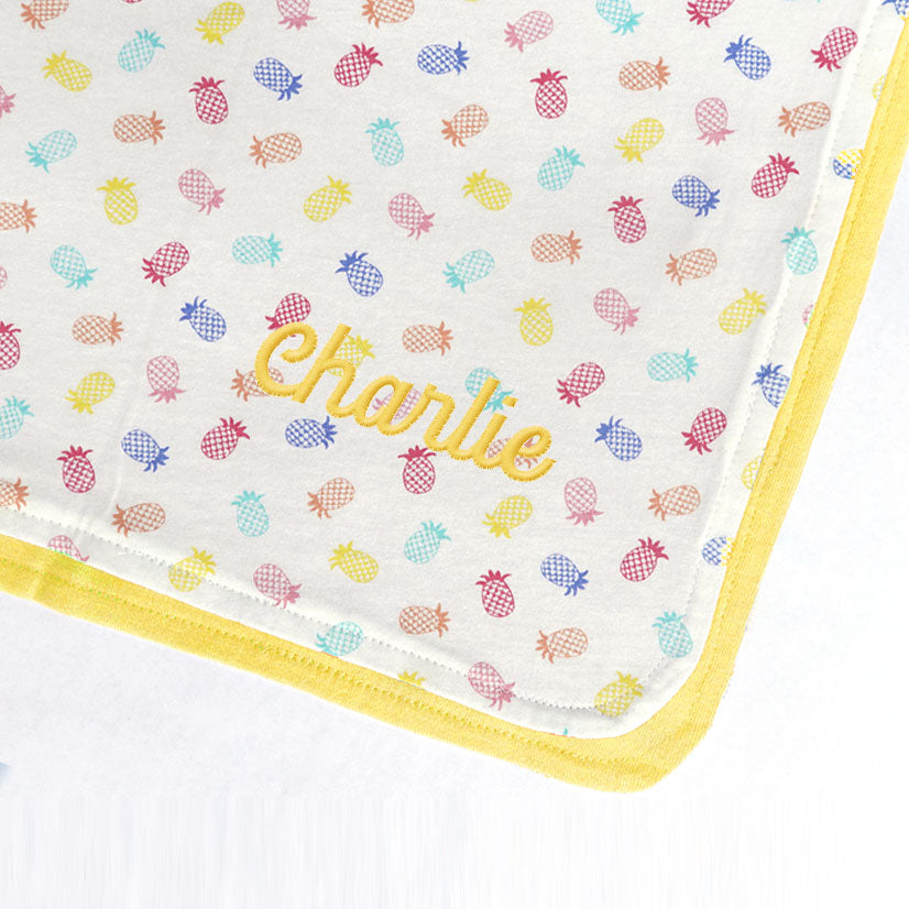 Cheerful Pineapple Baby Blankets