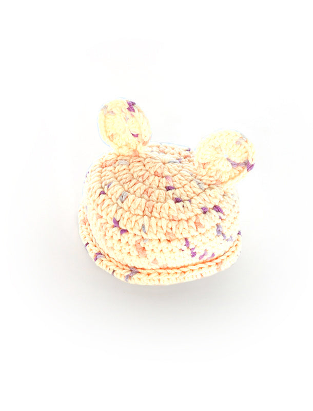 New Born Crochet YELLOW Bear Hat - Limited Collection