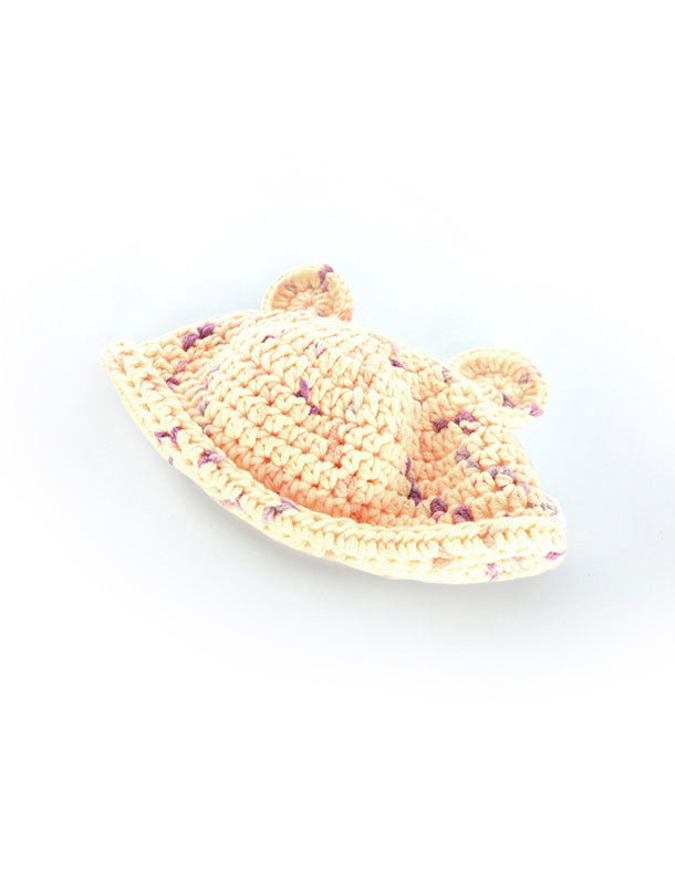 New Born Crochet YELLOW Bear Hat - Limited Collection