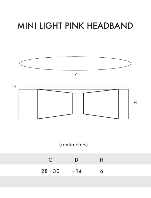 MINI New Born Crochet LIGHT PINK Headband - Limited Collection
