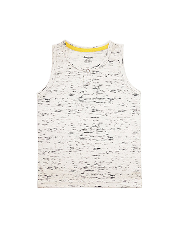 Forest Beige Speckles Sleeveless Unisex Top