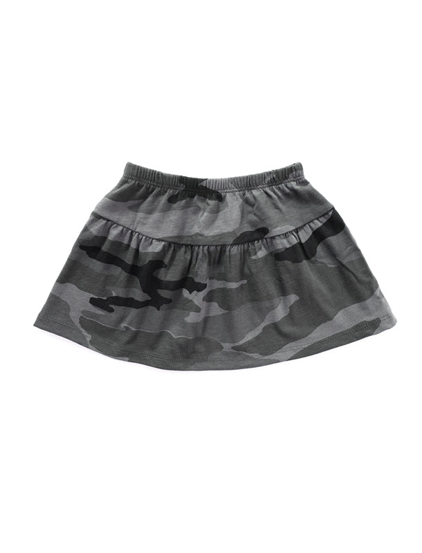 Forest Grey Gathered Skirt