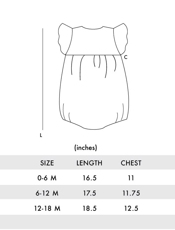 Natur Cotton Linen Flutter Sleeves Baby Onesie