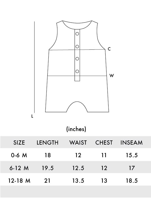 Natur Cotton Linen Sleeveless Baby Overall