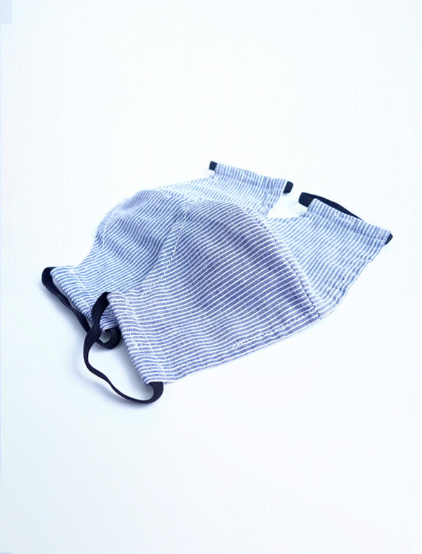 Blue Stripe Fabric Mask - Kid