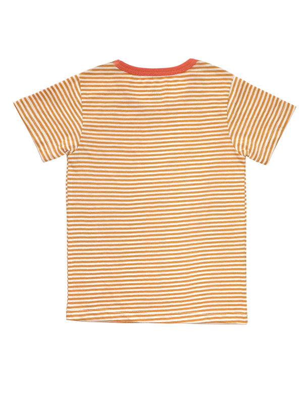 Marigold Front Button Short-Sleeves Boy T-shirt