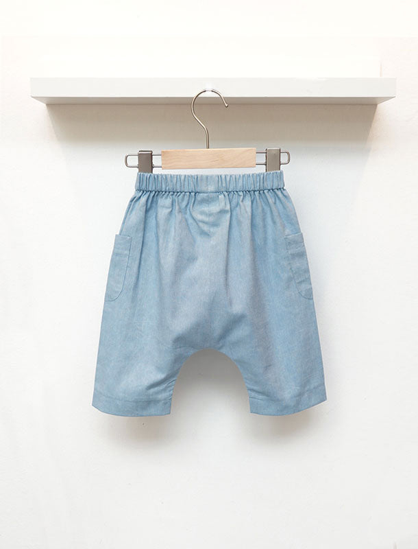 Natur Cotton Denim Harem Boy Pants