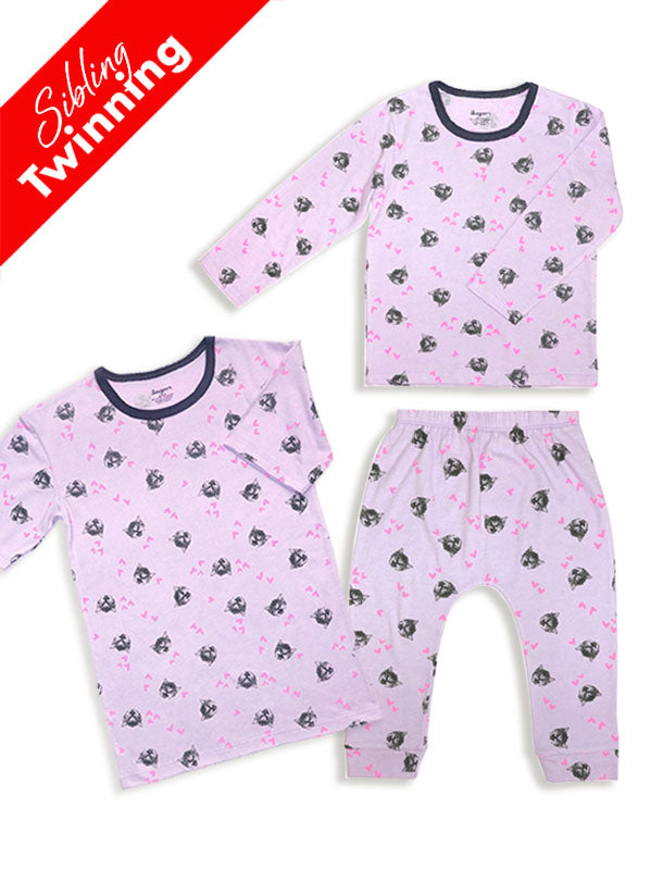 Sibling Twinning Comfy Cats Pajamas Set