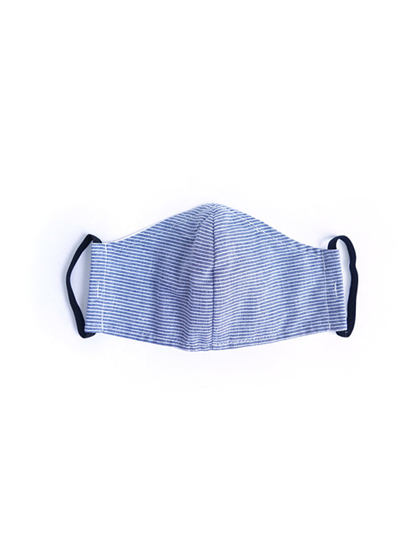Blue Stripe Fabric Mask - Kid
