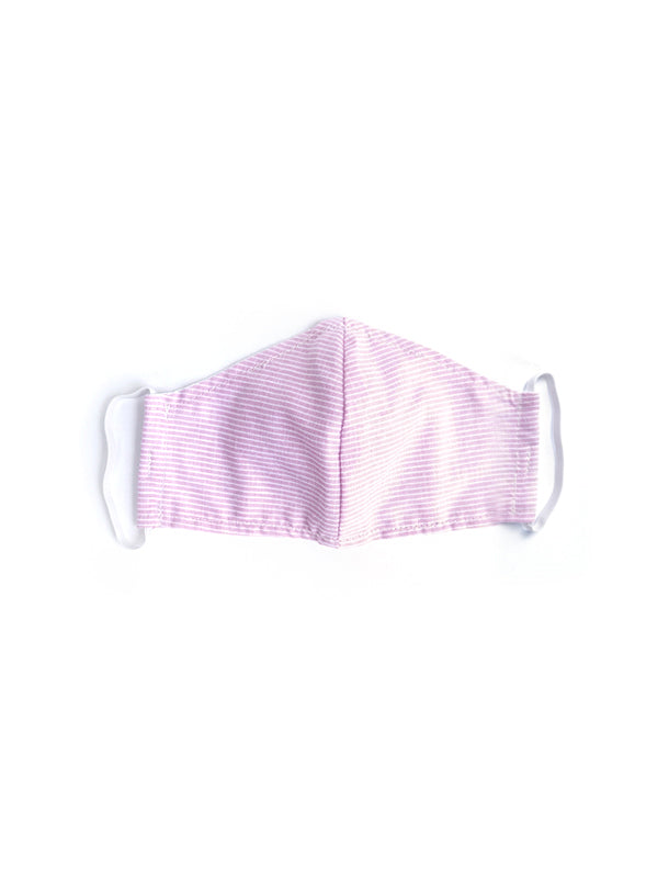 Pink Stripe Fabric Mask - Kid
