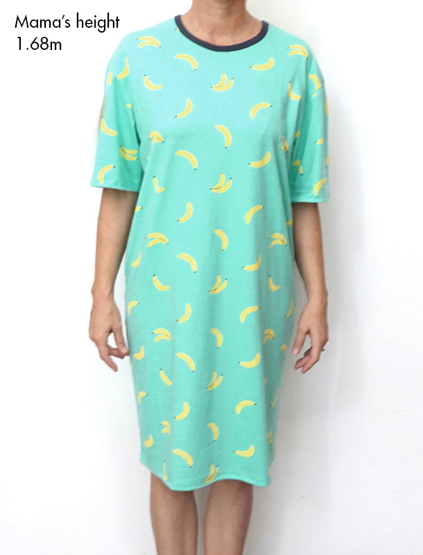 Comfy Banana Pajamas Girl Dress