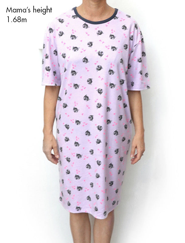 Comfy Cat Long Sleeves and Pants Pajamas  Set