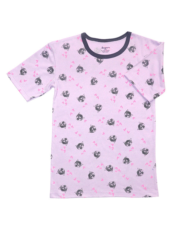 Comfy Cat Pajamas Girl Dress