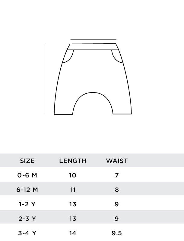 Marinblå Randig Harem Shorts