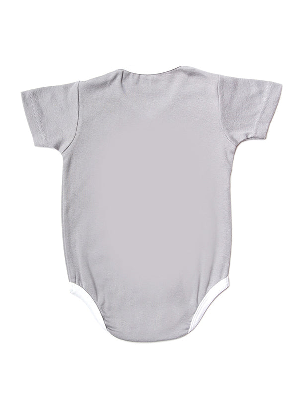 Kimono Grey Short Sleeve Onesie
