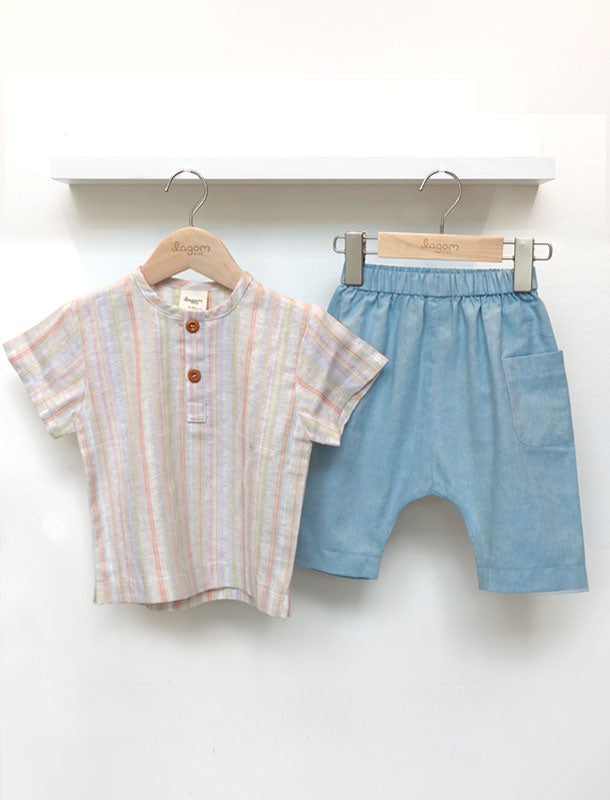Natur Cotton Denim Harem Boy Pants