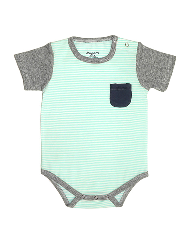 Super Soft Pastel Short Sleeves Baby Onesie