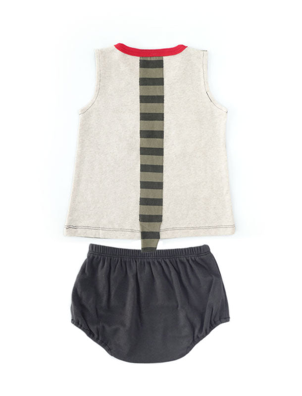 ROAR Sleeveless Baby Top and Bottom Set lagom kids