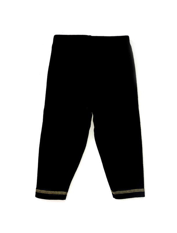 Svart Gul Patch Pants