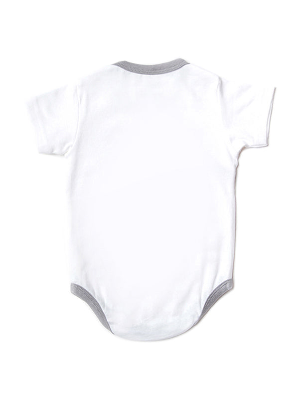 Kimono White Short Sleeves Onesie